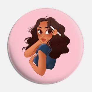 Digital Artist Girl Pin