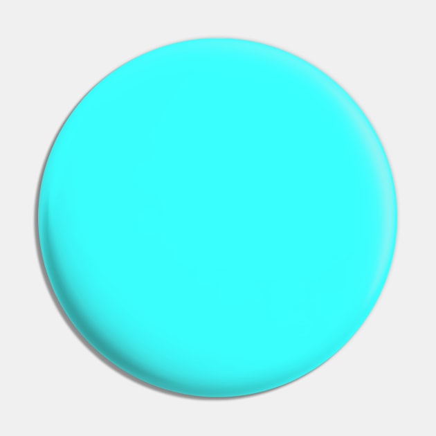 Aqua Blue Solid Color Pin by Whoopsidoodle