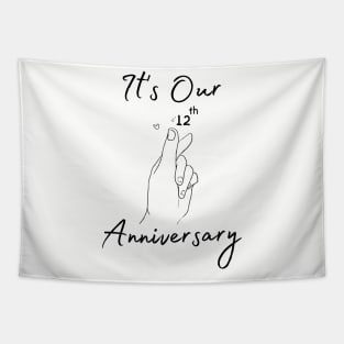 It's Our Twelfth Anniversary Tapestry