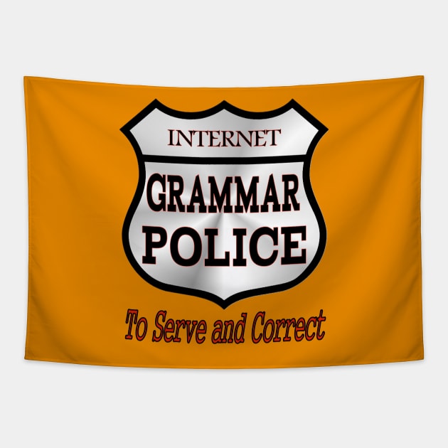 Internet Grammar Police Tapestry by Jan4insight TeeStore