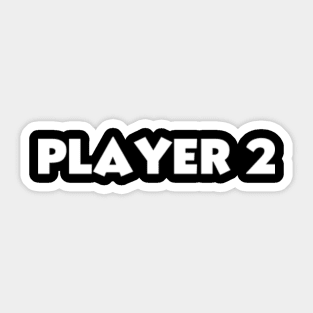 Player 2 Sticker for Sale by toodystark