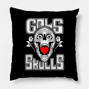 Sugar Skulls Tattoo Art for Women Girls Women Feminist Skull Meme Pillow