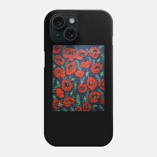 In a field of poppies Phone Case by Matt Starr Fine Art