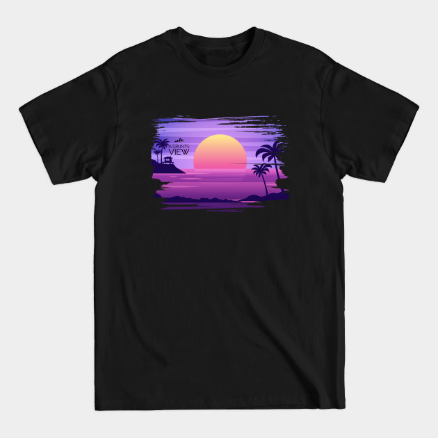 The Beach House at Sunset - Beach House - T-Shirt The Beach House at Sunset - Beach House - T-Shirt