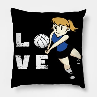 Best Girls Love Volleyball Pillow