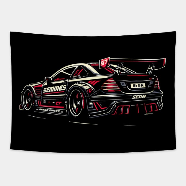 Mercedes CLK GTR Tapestry by TaevasDesign
