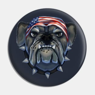 American Badass Bulldog Pin