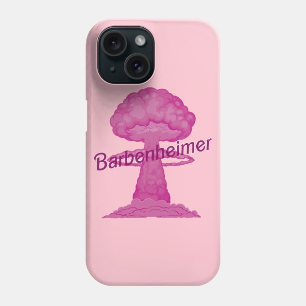 Barbie x Oppenheimer Phone Case by Dystopianpalace