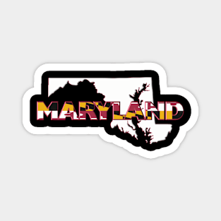 Maryland Colored State Letters Magnet