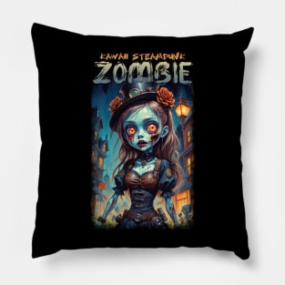 Kawaii Steampunk Zombie 05 Pillow