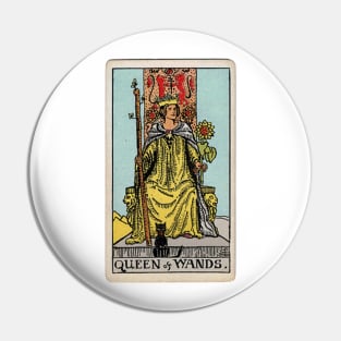 Queen of Wands Tarot Pin