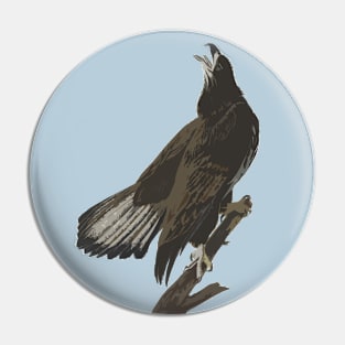 White headed eagle Pin