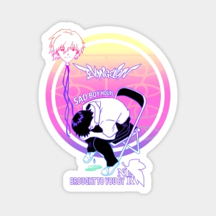 NGE! Shinji Ikari chair Kaworu balloon SAD BOY HOURS VERSION Magnet