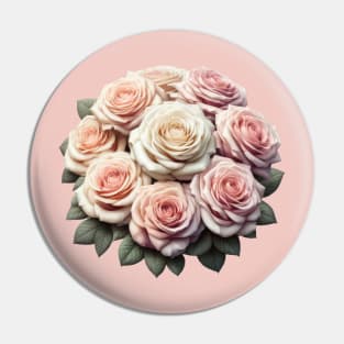 beautiful bunch of roses in a bouquet Pin