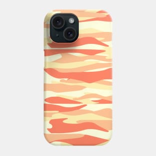 Orange Tone Abstract Camouflage Phone Case