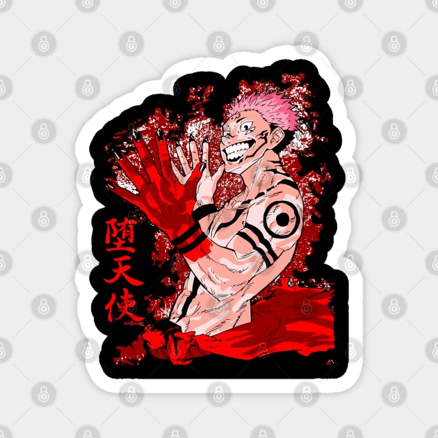 Sukuna King of Curses in Blood -Jujutsu Kaisen Magnet by Otaku Vibes
