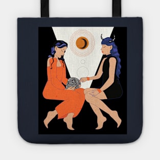 Creepy Gals Ritual Print Tote