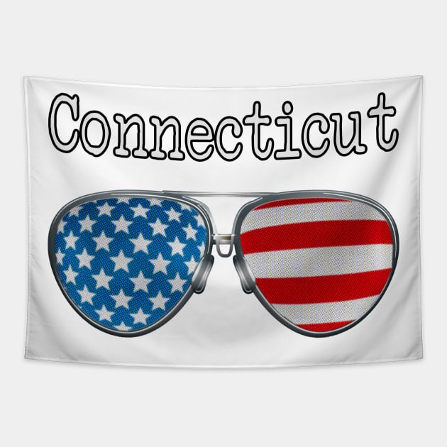AMERICA PILOT GLASSES CONNECTICUT Tapestry by SAMELVES
