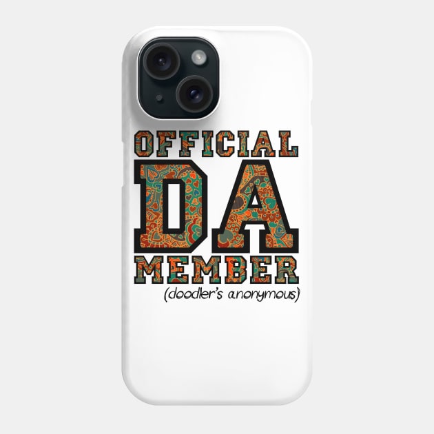 Doodle Hearts by an official DA Member. (Doodlers Anonymous) Phone Case by micklyn