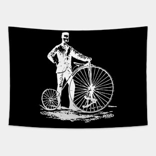 Bicycle-White-Retro Tapestry