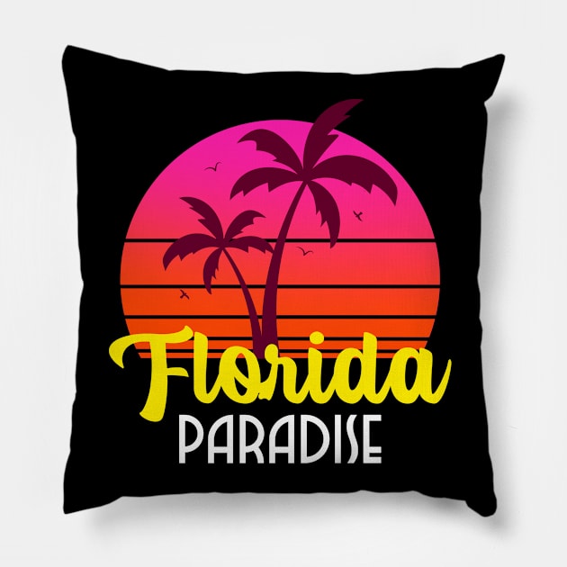 Florida Beaches Pillow by Screamingcat