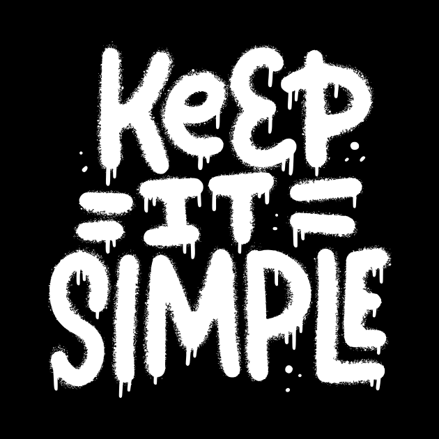 keep it simple t-shirt by KAMISAA