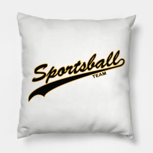 Sportsball! (Black & Yellow) Pillow