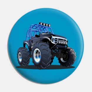 Cartoon monster truck Pin