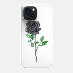 Black Rose Phone Case