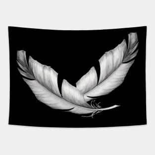 White feathers Tapestry