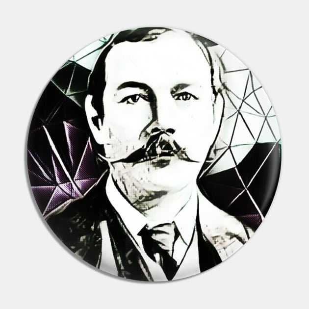 Arthur Conan Doyle Black and White Portrait | Arthur Conan Doyle Artwork 4 Pin by JustLit