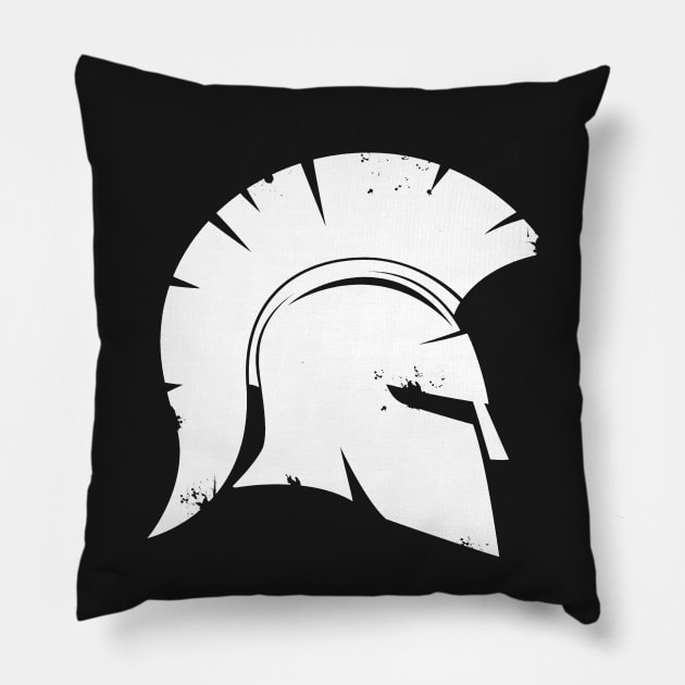 Spartan Greek Helmet Pillow by AgemaApparel