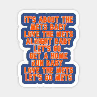 It's About The Mets Baby Magnet