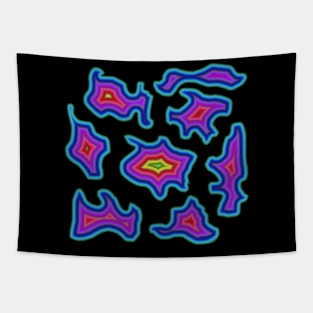 Rainbow blob pattern Tapestry