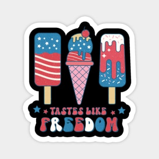 Tastes Like Freedom 4th of july Design Magnet