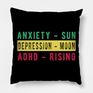 Mental illness chart Pillow