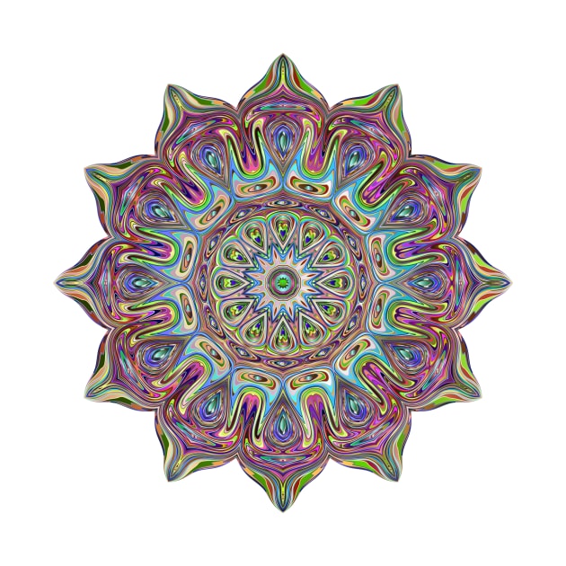 Mandala Geometry Fractal Sacred Yoga Art Mantra Good Vibe by twizzler3b