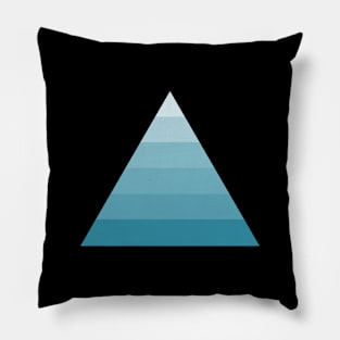 Blue Triangle Pillow