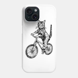 SEEMBO Cat Cycling Bicycle Bicycling Riding Bike Fun Biking Phone Case