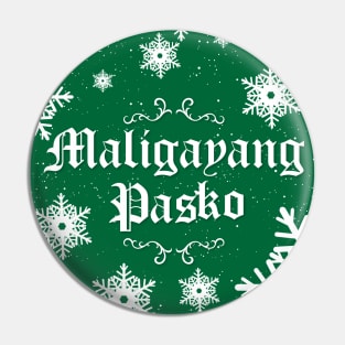 Maligayang Pasko - Team Green Pin