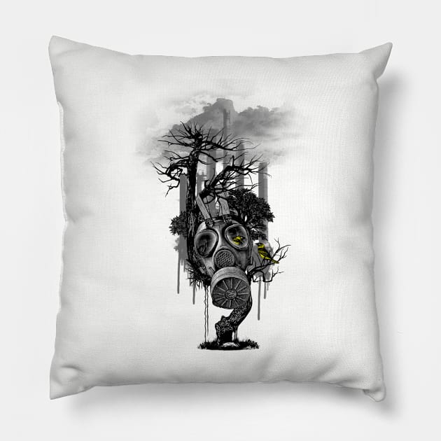 DIRTY WEATHER Pillow by FRANZSYD