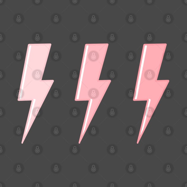 Pink lightning bolts by kxtelyng