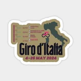 Giro d Italia Italy Bicycle Race 2024 Magnet