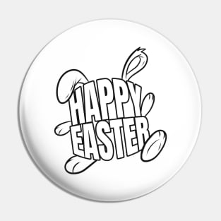 Logo "happy Easter Bunny As Color In Easter Pin