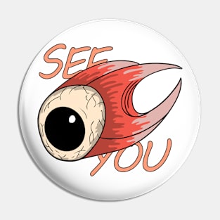 retro eyeball Pin