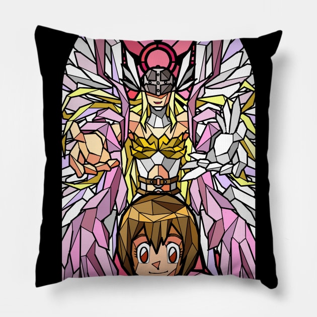 Digistained Glass Hikari Pillow by NightGlimmer