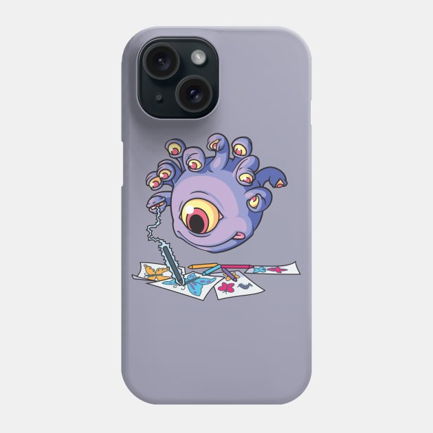 Beauty Is in the Eyes of the Monster Phone Case by GiveNoFox