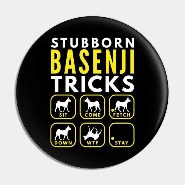 Stubborn Basenji Tricks - Dog Training Pin by DoggyStyles