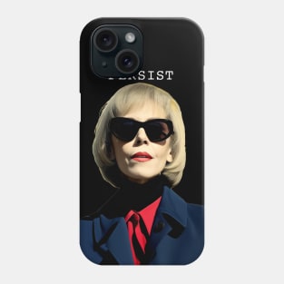 E. Jean Carroll: Persistent on a Dark Background Phone Case