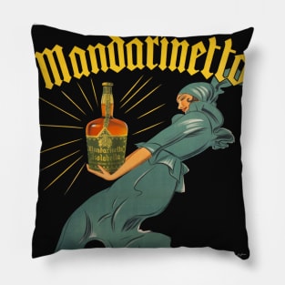 Vintage Advertising Poster Mandarinetto Isolabella Italy Pillow